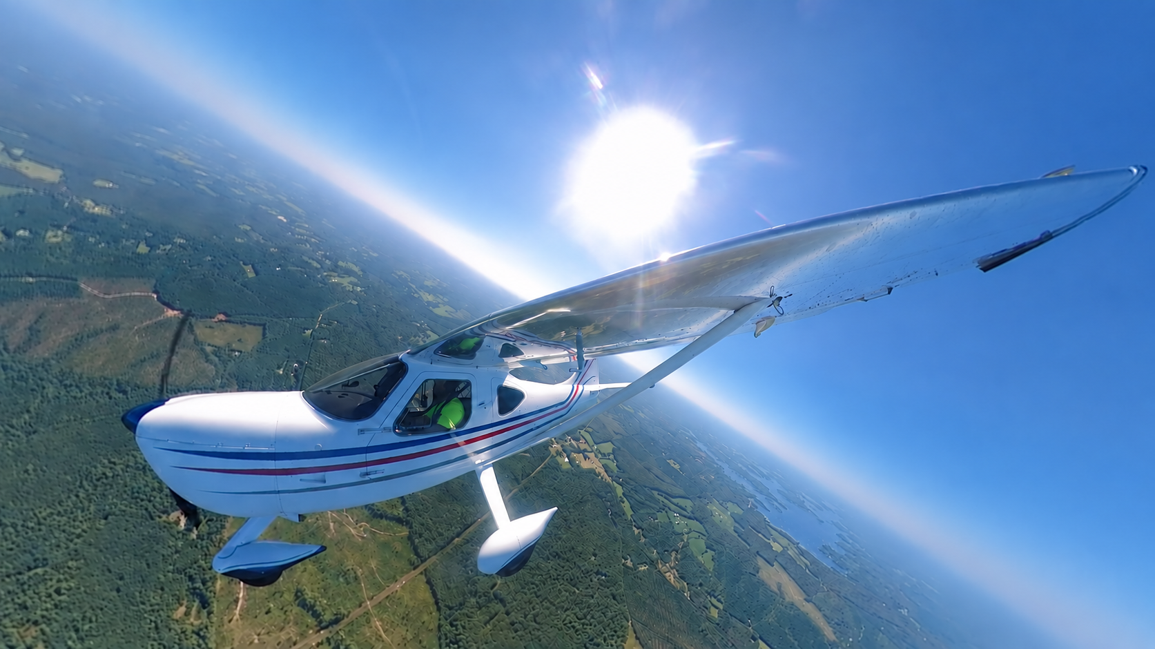 N18TA Glasair Sportsman in flight